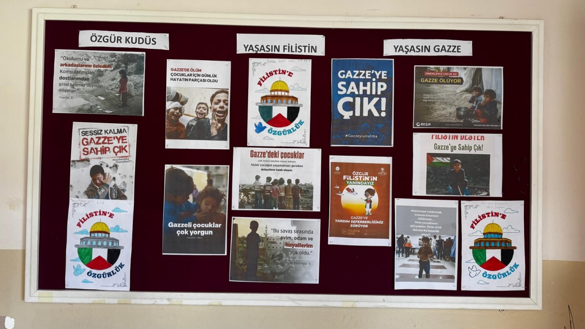 OKULUMUZDA FİLİSTİN FARKINDALIK ETKİNLİKLERİ